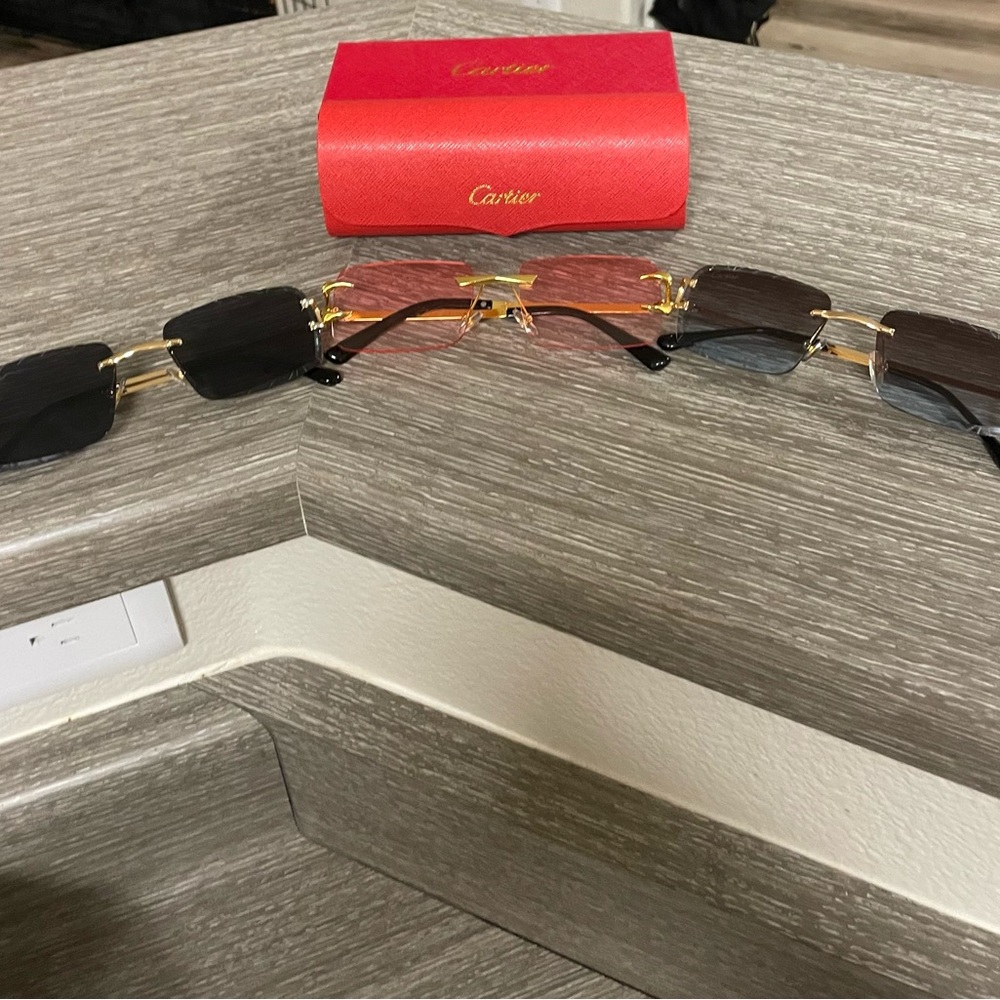 Cartier Gold-Accented Sunglasses Trio
